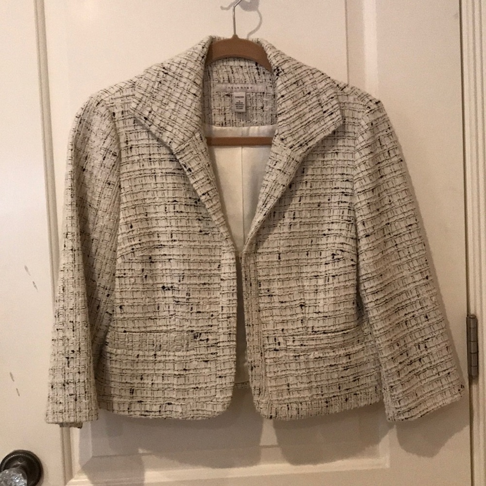 Allegory Cropped Tweed Jacket Size 6